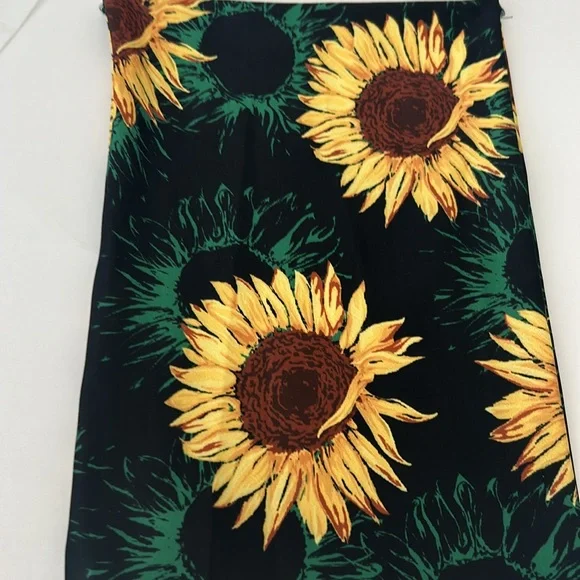Vibrant Sunflower Wide Boho Stretch Headband - Picture 2 of 11